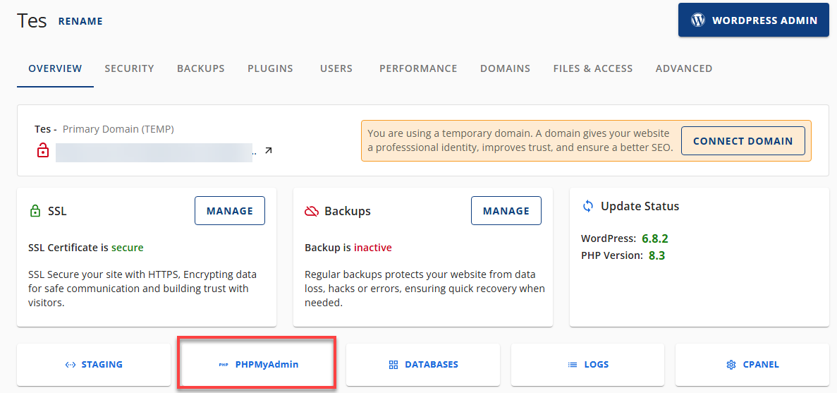 phpmyadmin